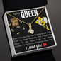To My Queen bee - To My Queen soulmate - Forever Love Necklace Birthday Gift For Wife - To My Wife Necklace Anniversary Gift For Wife - Gift For Wife - Necklace For Wife - I  love you