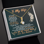 To My Wife I'll Be By Your Side Love Your Husband -To My Soulmate Necklace For Women -  To My Wife Necklace From Husband - Wife Birthday Gift - Anniversary Gift For Wife from Husband