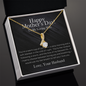 Romantic message card for wife - Love knot - Wife Gift from husband - To My Loving Wife Mother's Day Necklace - Happy Mother's day Gift for soulmate