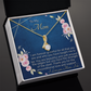 To My Mom Alluring Beauty Necklace Gift for Her Mother, Motivational Card Jewelry for Mommy, Mothers Day Gift Ideas 2026