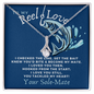 To My Reel Love Necklace - Your Solemate - Fishing Fisherman Necklace - To My Beautiful Wife Necklace Boxed Jewellery - Handmade Jewelry for wife