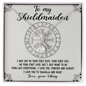 To My Shieldmaiden Necklace - Love Your Viking - To My Shieldmaiden Necklace - Love Your Viking - To My Wife Necklace From Husband - Handmade Necklace for wife
