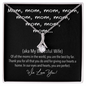 Mom Cute Memorable Mother's Day Gift - We Love You - Personalized Anniversary Gift for Wife -  Valentines Day Gift - Necklace with love message for wife  -  Gift For Her, Personalizes Jewelry -  Handmade