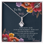To My Wife - Necklace Gift Set - Handmade jewelry for soulmate - To My Wife Necklace - Valentines Day Gifts For Wife - To My Wife Necklace From Husband - Valentine's day gift - Gift for her