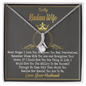 To My Badass wife - To My Wife Necklace - Valentines Day Gifts for Wife - Wife Birthday Gift - Couple Necklace Set - Friendship Necklaces - Customize Couple Necklace - Gift for Soulmate - Necklace for Wife