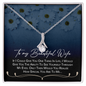 Couple Necklace Set - Friendship Necklaces - Valentines Day Gifts For Wife - Wife Birthday Gift - To My Beautiful Wife Necklace - To My Wife Necklace