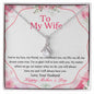 To My Wife Mother's Day Necklace - Happy Mother's Day - Handmade jewelry for wife -  Necklace with love message for wife - Husband Gift For Wife - My Future Wife - Anniversary Gift For Wife