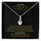 To My Wife Love Your Husband - The Force - Galaxy Necklace - Anniversary Gift For Wife from Husband -  Galaxy Necklace - Birthday Gift Necklace - To My Beautiful Wife Necklace Boxed Jewellery - Husband Gift For Wife - Engagement Gift - Gift For Women