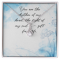 You Are The Rhythm Of My Heart - The Light Of My Soul - A Gift Of Life - Love knot Pendant Necklace - Elegant Style Clavicle Necklace For Wife Girlfriend Valentine's Day - Couple Necklace Set