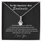 To My Wife Necklace With Message Card - My Soulmate, I Love You - Necklace - Gift for Soulmate - Necklace for Wifey - Handmade Design for Wifey - Romantic Gift for Soulmate