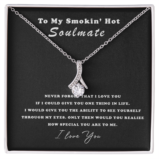 My Soulmate, I Love You - Necklace - Gift for My Wife - Romantic Wife Gift -  Wife Birthday Surprise - Couple Necklace Set - Friendship Necklaces - Customize Couple Necklace