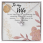 Gift for Wife Birthday - To My Wife Necklace - Happy Birthday My Love - Valentines Day Gifts For Wife -  Wife Birthday Gift -  Anniversary Gift For Wife from Husband -  Wife Gift -  Wife Necklace