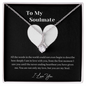 To My Wife Necklace With Message Card - Wife Gift From Husband Future Husband - Couple Necklace Set - Friendship Necklaces - Customize Couple Necklace - to My Soulmate Necklace for Women