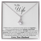 White Gold Name Necklace - Couple Necklace Set - Friendship Necklaces - Anniversary Gift for Wife - Wife Gift From Husband - to My Soulmate Necklace for Women - Wife Birthday Gift- Anniversary Gift for Wife From Husband