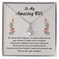 Valentines Day Gifts for Wife - Wife Birthday Gift - Couple Necklace Set - Friendship Necklaces - Best Gift for Her -  Handmade Design for Soulmate Necklace - Silver Colour Design Necklace