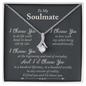 To My Soulmate Necklace - I Choose You - To My Queen - To My Wife Necklace Anniversary Gift For Wife - To My Wife Necklace From Husband - Anniversary Gift For Wife from Husband