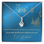 To My Wife Necklace - BEAUTIFUL EID GIFT FOR WIFE - LOVE KNOT - To My Wife Necklace From Husband - To My Soulmate Necklace For Women- Necklace For Wife From Husband - Gift for Eid Mubarak