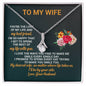 To My Wife Love Your Husband Necklace - Gift For My Wife - Romantic Wife Gift - Wife Birthday Surprise - To My Wife Necklace - Husband Gift For Wife - Couple Necklace Set -Best Birthday Gift for her