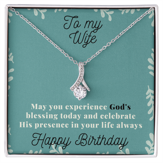 To My Wife Necklace - Gift for Wife Birthday Marriage - To My Wife Necklace - Gift for her Birthday  - Wife Birthday Gift - Soulmate Birthday Gift