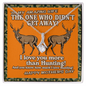 Hunting Lover Gifts - The one who didn't get away! I love you more than hunting! - Soulmate Gift  - To My Wife Necklace From Husband - Personalizes Jewelry - Best Gift for Mother's Day - Romactic message for wifey