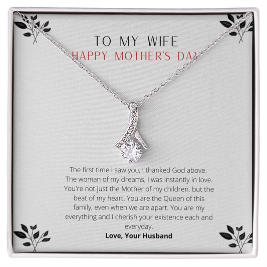 To My Wife - Woman of My Dreams - Necklace - To My Wife Necklace With Message Card - Hand-made Neckless for Beloved wife - Best Birthday Gift for her - Anniversary Gift for her