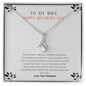 To My Wife - Woman of My Dreams - Necklace - To My Wife Necklace With Message Card - Hand-made Neckless for Beloved wife - Best Birthday Gift for her - Anniversary Gift for her