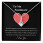 My Soulmate - I Love You - Necklace - Personalized Anniversary Gift for Wife - Gift for soulmate - Customize Couple Necklace - Friendship Necklaces - To My Soulmate Necklace For Women - Love Pendant Necklace
