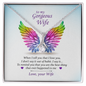 To my Gorgeous Wife PRIDE - To My Beautiful Wife Necklace Boxed Jewellery - Love Your Husband - Card Gift for Wife from Husband Lover