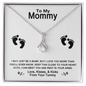 Personalised Baby Bump - To My Mum/Mummy Necklace - Mother's day Gift - Gift for mom With Message card - Gift from Tummy