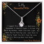 Valentines Day Gifts For Wife, Gift For My Wife, Romantic Wife Gift, Wife Birthday Surprise, Wife Birthday Gift, Wife Necklace, To My Wife Necklace From Husband, Diamond coloure Neckless for Beautiful soulmate