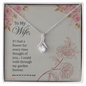 To My Wife Necklace - Sweetest Hearts for wife - Necklace For Wife From Husband - Gifts For Her - Birthday Gifts For Wife - Anniversary Gift for her