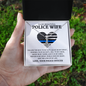 To My Police Wife - Keys To My Cuff - Alluring Beauty Necklace - Best police wife Gift - wife Necklace  - Love Knot Necklace for My Police Wife