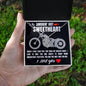 To My SMOKIN' HOT SWEETHEART I Love You - Biker - To My Wife Necklace - Valentines Day Gifts For Wife - To My Wife Necklace From Husband - To My Soulmate Necklace For Women
