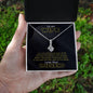 To My Wife Love Your Husband - The Force - Galaxy Necklace - Anniversary Gift For Wife from Husband -  Galaxy Necklace - Birthday Gift Necklace - To My Beautiful Wife Necklace Boxed Jewellery - Husband Gift For Wife - Engagement Gift - Gift For Women