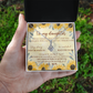 To My Daughter Meaningful Message Card Jewelry Box, Gift for Daughter's Birthday Graduation, Thoughtful for Her from Mom, 2026 Birthday Alluring Beauty Necklace