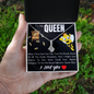 To My Queen bee - To My Queen soulmate - Forever Love Necklace Birthday Gift For Wife - To My Wife Necklace Anniversary Gift For Wife - Gift For Wife - Necklace For Wife - I  love you