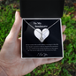 To My Wife Necklace With Message Card - Wife Gift From Husband Future Husband - Couple Necklace Set - Friendship Necklaces - Customize Couple Necklace - to My Soulmate Necklace for Women