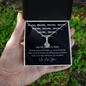 Mom Cute Memorable Mother's Day Gift - We Love You - Personalized Anniversary Gift for Wife -  Valentines Day Gift - Necklace with love message for wife  -  Gift For Her, Personalizes Jewelry -  Handmade