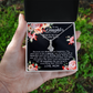 To My Daughter Necklace From Mom With Heartfelt Message & Elegant Box, Gifts For Daughter From Mama, Beautiful Jewelry Gift From Love Mommy On Graduation, Birthday 2026, Wedding, Valentine's Day