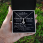 To My Soulmate - Alluring Necklace - Best Romantic message card for wife - Anniversary Gift For Wife from Husband - Necklace For Wife From Husband - Birthday gift for Girlfriend - Gift for soulmate