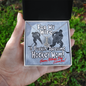 To My Wife Necklace - Romantic Gift for Wife - White Gold Pendant - Puckin' Awesome Hockey Mom - Happy Mothers Day - I Love You! - Anniversary Gift For Wife - Wife Gift From Husband
