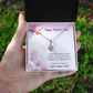 Happy Mother's Day Present for Mom, Floral Birthday Gift Card Necklace From Daughter Son, Best Mom Ever Jewelry for Her Mommy Christmas 2026