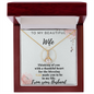 Personalized To Wife Keepsake - Handmade Necklace for wife - Romantic message card for soulmate - Customize Couple Necklace  - Wife Gift - Wife Necklace - Soulmate Gift - Soumate Necklace