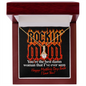 Rockin' Mom You're the Best Damn Woman That I've Ever Seen - Happy Mother's Day - to My Wife Necklace- Valentines Day Gifts for Wife - Couple Necklace Set - Friendship Necklaces- Customize Couple Necklace