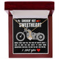 To My SMOKIN' HOT SWEETHEART I Love You - Biker - To My Wife Necklace - Valentines Day Gifts For Wife - To My Wife Necklace From Husband - To My Soulmate Necklace For Women