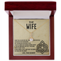 To My Wife Necklace, Valentines Day Gifts for Wife -  Wife Birthday Gift - Necklace for Your Wife - an Eternal Love - Love Your Husband - to My Wife Necklace With Message Card - Wife Birthday Gift - Anniversary Gift for Wife From Husband