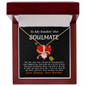 To My Smokin' Hot Soulmate Love Always Your Welder - To My Queen - To My Wife Necklace Anniversary Gift For Wife - Heart shape Design Box for your soulmate