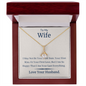 Couple Necklace Set - Friendship Necklaces - Customize Couple Necklace - Best Necklace for Wifey - to My Wife Necklace From Husband - to My Soulmate Necklace for Women