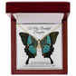 To My Daughter Meaningful Message Card Jewelry Box, Gift for Daughter's Birthday Graduation, Thoughtful for Her from Mom, 2026 Birthday Alluring Beauty Necklace