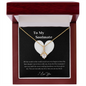 To My Wife Necklace With Message Card - Wife Gift From Husband Future Husband - Couple Necklace Set - Friendship Necklaces - Customize Couple Necklace - to My Soulmate Necklace for Women